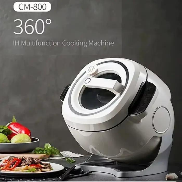 Wok Électrique Intelligent Automatique 2000W 2025 - Machine de Cuisson Multifonction Antiadhésive pour la Cuisine Domestique 2