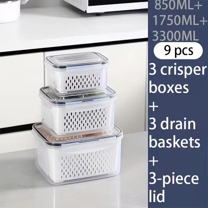 Boîte de conservation alimentaire 9 pièces