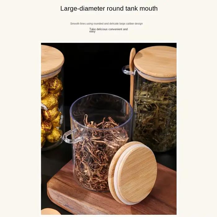 Boîte scellée transparente avec couvercles et cuillères