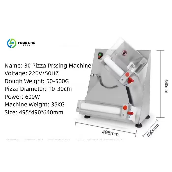 Rouleau à pâte à pizza professionnel, machine à presser la pâte / machine à faire la pâte à pizza, personnalisé pour l'équipement de boulangerie