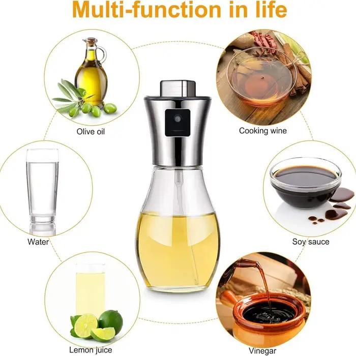 Pulvérisateur d'huile d'olive, de vinaigre et d'assaisonnements pour cuisine, 200 ml