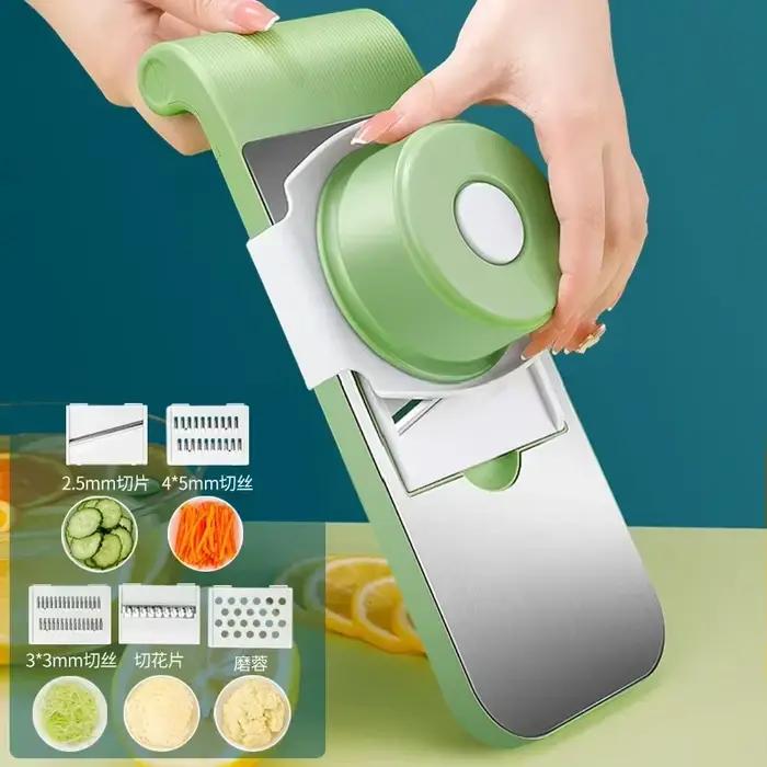 Coupe-légumes et râpe 7-en-1 multifonction pour légumes