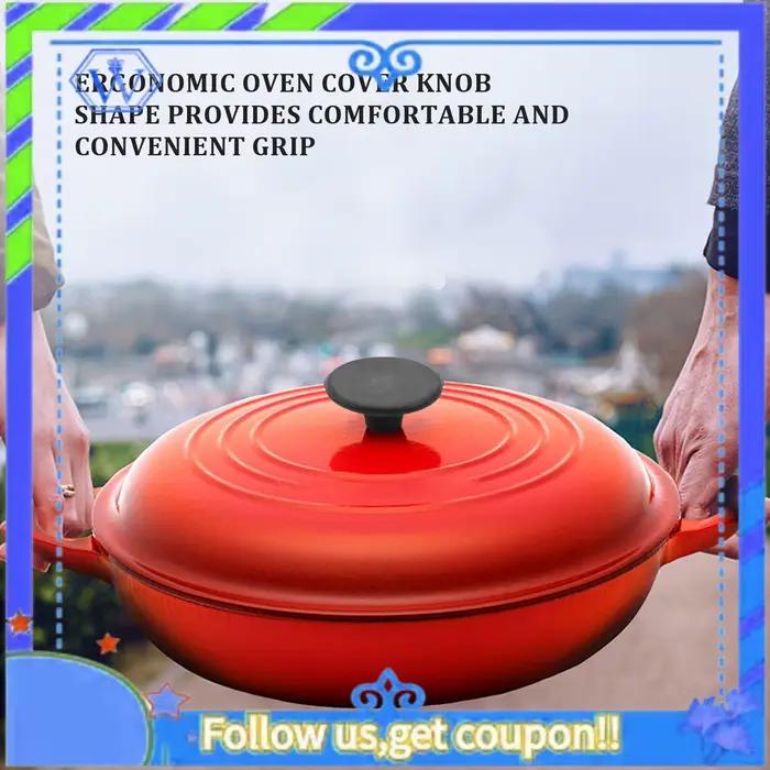 A55P-bouton de four hollandais pour remplacement de bouton de cruset Le, bouton de remplacement en bakélite bouton de casseroles de four hollandais poignée de couvercle de Pot 2 ensembles