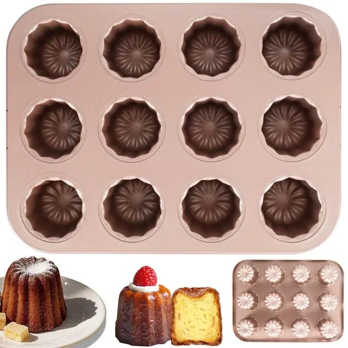 Moule Canele en acier au carbone 6/9/12 cavités