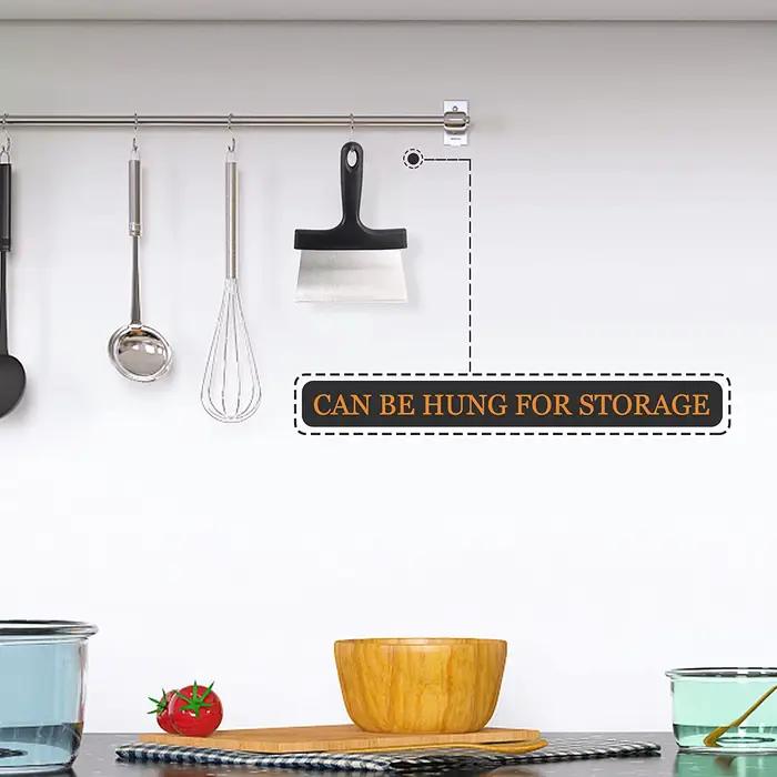 PizzAtHome-Grattoir à gril en acier inoxydable
