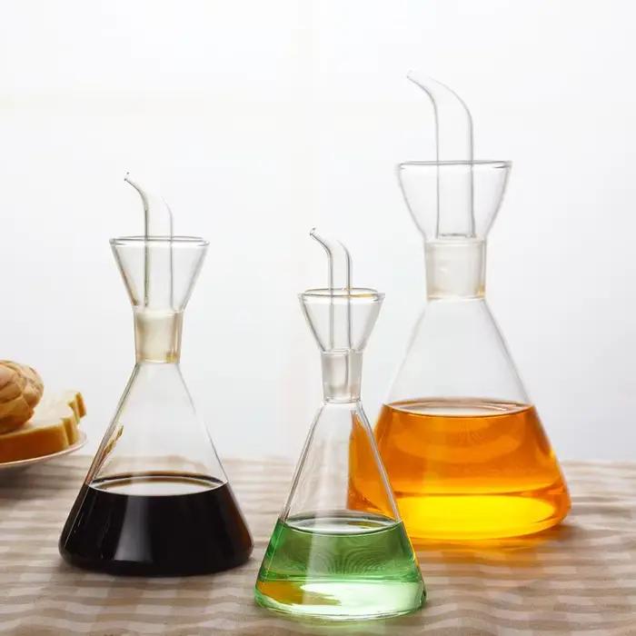 Bouteille d'huile en verre Transparent