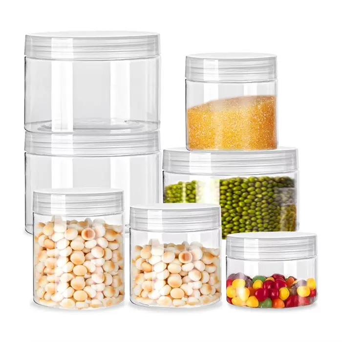Pots de stockage avec couvercles