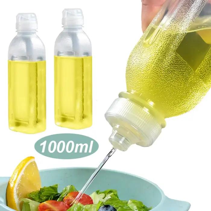 Bouteilles d'Assaisonnement Multifonctionnelles en PP de 1000ml Rouge Noir Vert Pour Cuisine Occasions Spéciales