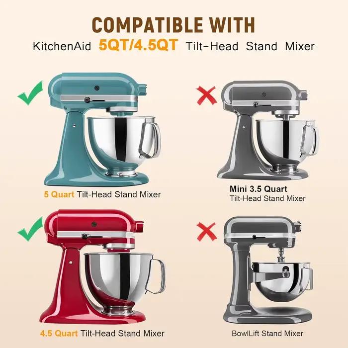 Accessoire de glaçage au chocolat pour batteur sur socle KitchenAid 4.5QT 5QT, outil de fabrication de bonbons pour glaçage au chocolat, aux amandes et aux fraises