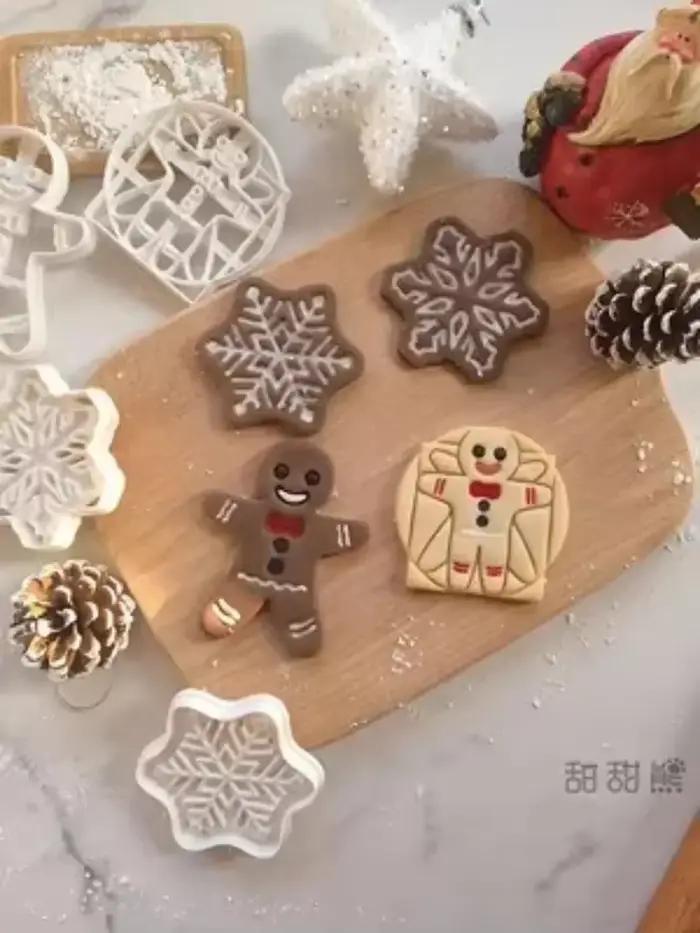 Emporte-pièce en pain d'épice de noël