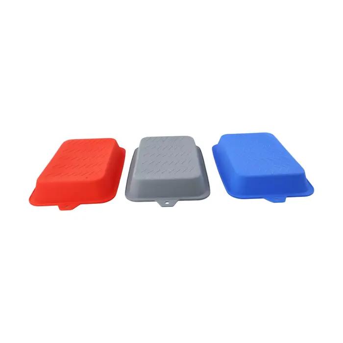 Revêtements de grille réutilisables et de bac à graisse en silicone pour barbecue à domicile, efficace pour la collecte de graisse, facile à nettoyer, adapté aux barbecues, camping et pique-niques