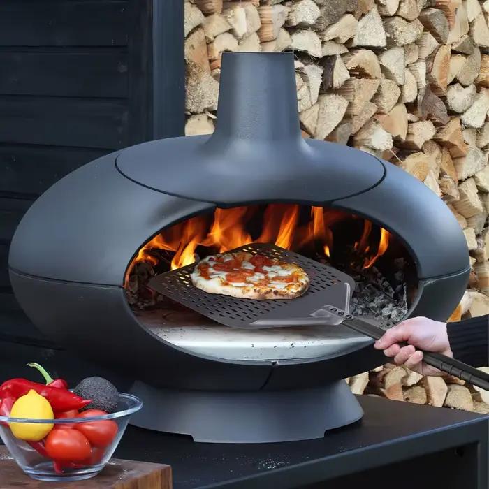 ​ Peau à Pizza en acier inoxydable, outil de four professionnel perforé et antidérapant de 12 pouces pour Restaurant, accessoires de cuisine à domicile ​