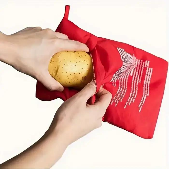 Sac de pommes de terre réutilisable pour micro-ondes