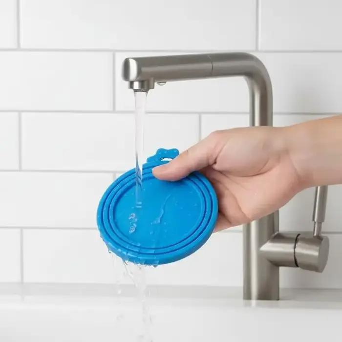 1 couvercle en silicone 3-en-1 réutilisable pour boîtes de conserve