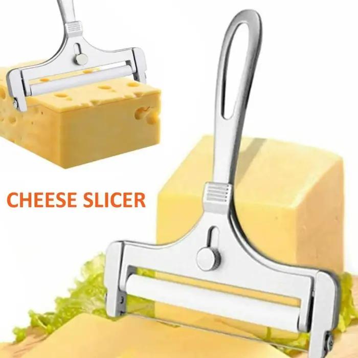 Trancheuse à fromage en acier inoxydable de qualité supérieure, avec fil, épaisseur réglable, coupe-beurre pour une coupe sans effort, Gadget de fromage