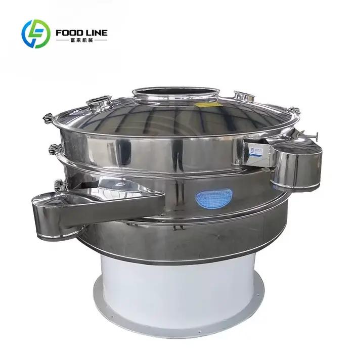 Écran vibrant rotatif multicouche en maille pour le criblage de la farine de maïs, séparateur vibrant circulaire avec moteur