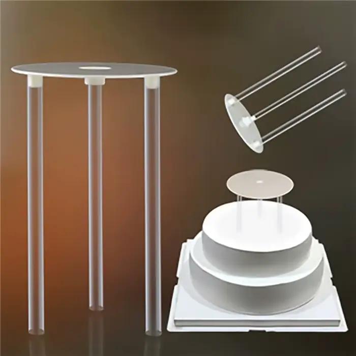 Cadre de Support de gâteau multicouche, supports pratiques, moule rond, Support de Dessert, entretoise, Support d'empilage, cuisine, outil de décoration de gâteau, bricolage, nouveau