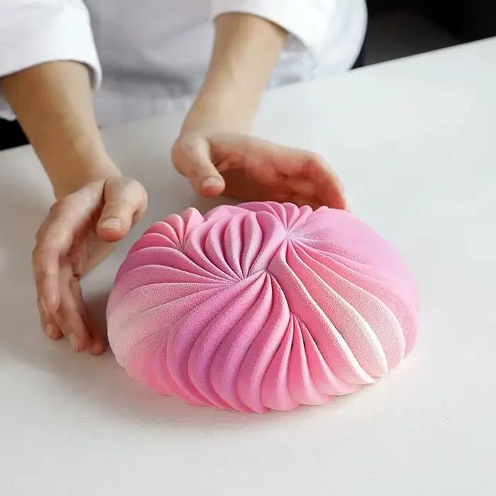 Moule à gâteau rond en Mousse pour la cuisson de grandes Dunes