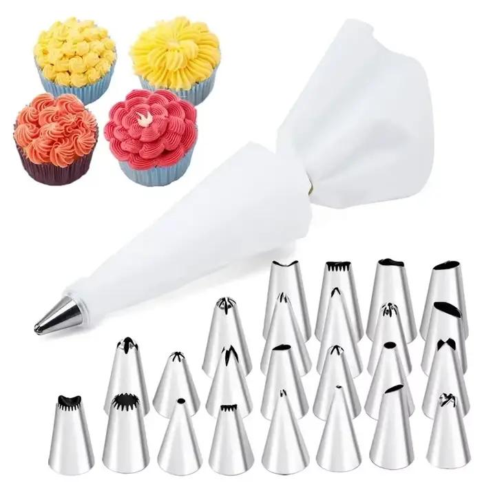 Poche en silicone réutilisable pour glaçage de gâteau