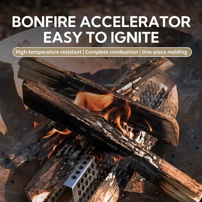 CAMPINGMOON Nouveauté A4-CS A4-CM A4-CL Accessoires BBQ à trous d'aération Équipement de camping Réutilisable Métal Bois de chauffage Acier inoxydable