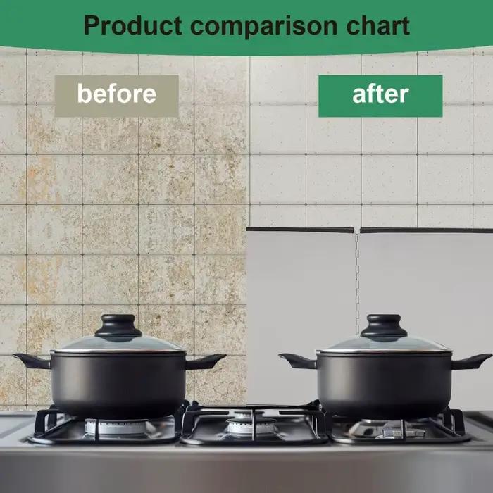 Baffle anti-éclaboussures d'huile pliable pour cuisinière à gaz