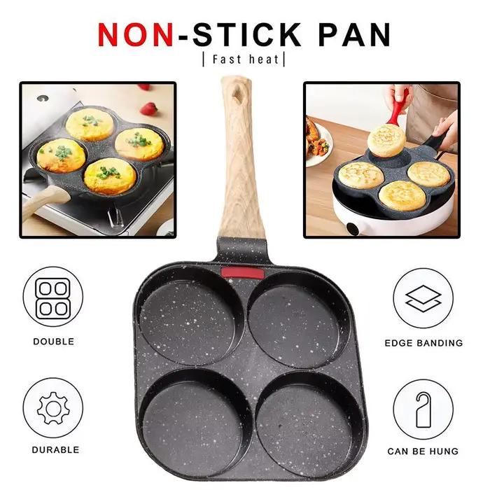 1 poêle à omelette antiadhésive en fonte