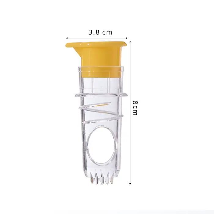Presse-citron Portable en Plastique Polypropylène Réutilisable Filtration Intégrée pour Maison et Voyages Occasions Spéciales Jus de Citron Frais