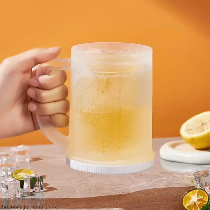 No-Dilution Beer Glass - Translucent Insulated Mug Keeps Drinks Cold for Hours, Summer Essential
