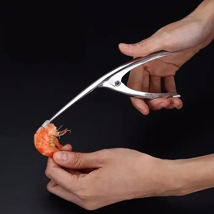 Éplucheur de crevettes en acier inoxydable