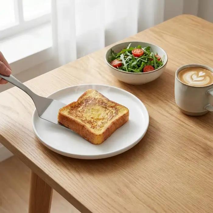 Spatule plate en acier inoxydable