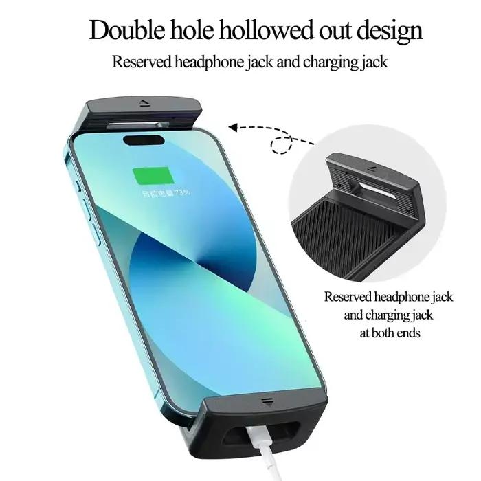 Support de téléphone pour voiture avec clip à ressort amélioré Eary, compatible avec tous les téléphones portables de 4 à 7 pouces, pour fixation sur grille d'aération.