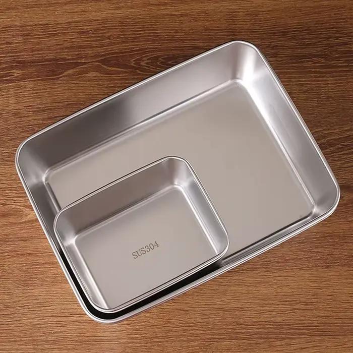 Boîte de stockage de viande de réfrigérateur d'acier inoxydable