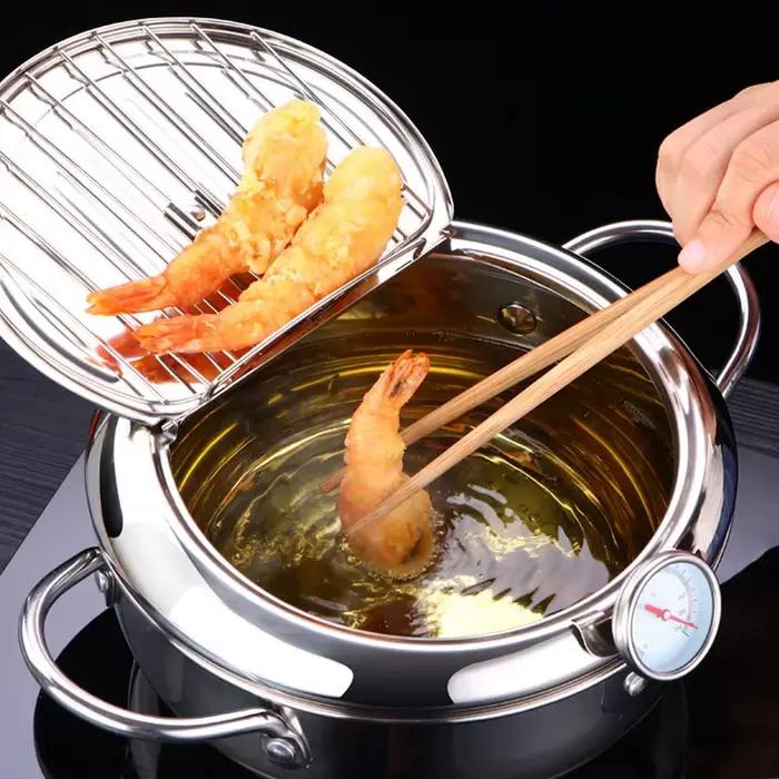 Marmite japonaise avec thermomètre et couvercle
