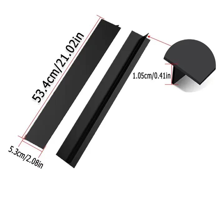 Bande d'étanchéité en silicone pour cuisinière à gaz, bande anti-graisse et anti-taches pour cuisine, insert en silicone, accessoires de cuisine