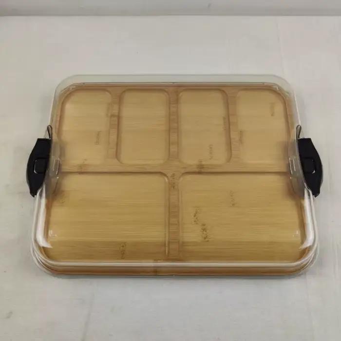 Plateau à charcuterie portable en bois