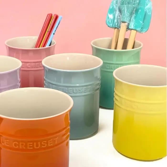 Pot de rangement en céramique Macaron