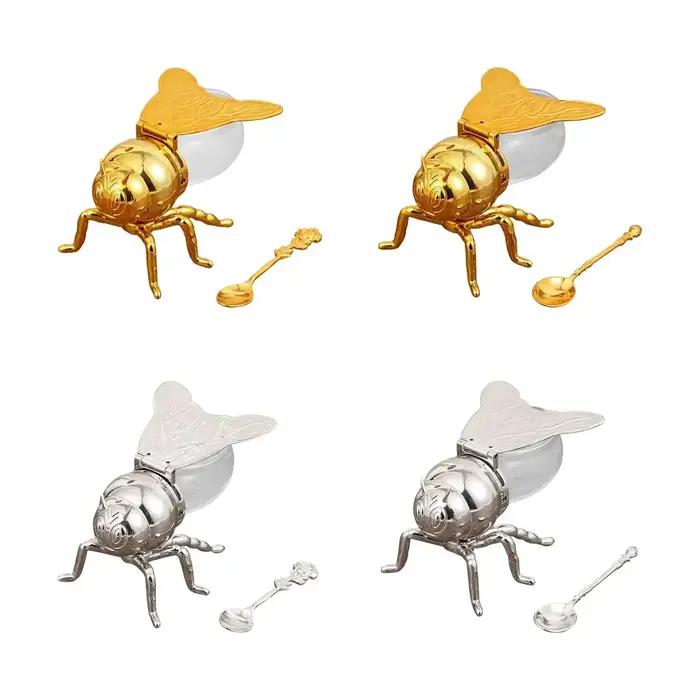 Pot d'assaisonnement en forme d'abeille de dessin animé créatif