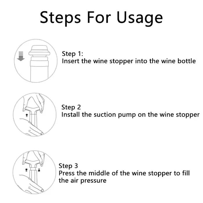 Bouchons de vin sous vide
