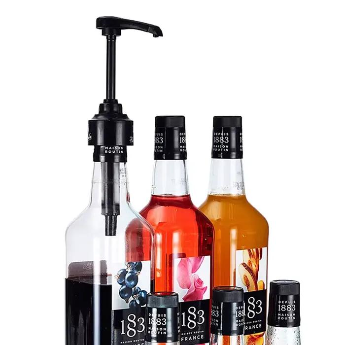 Pompe distributrice de sirop pour café 1 litre, noire, pour sirop Monin, pompe distributrice de jus 10 ml