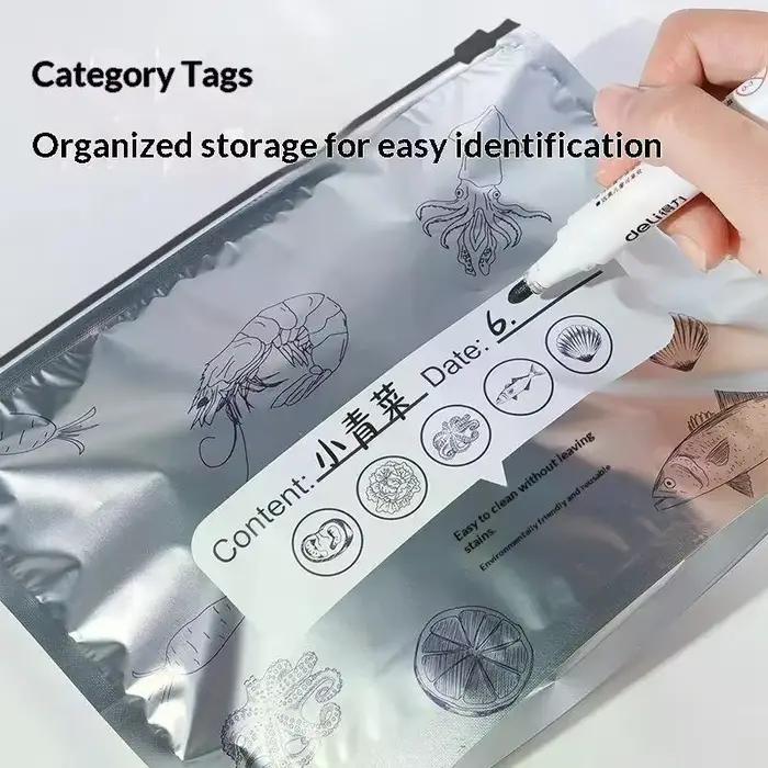 Sacs de conservation alimentaire pour congélateur, sûrs et sécurisés, lot de 10/45, fermeture éclair hermétique, fabriqués avec du papier d'aluminium épaissi