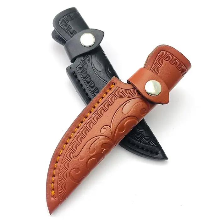 Étui pour couteau de chasse de poche de haute qualité, étui pour lampe de poche de transport en plein air, étui à boucle de ceinture, outil de couteau droit