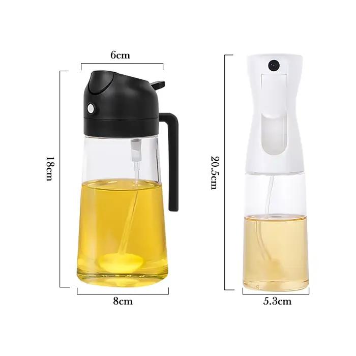 Bouteille de pulvérisation d'huile d'olive 2 en 1