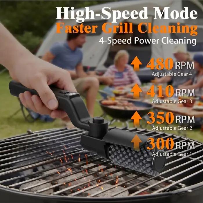 Brosse de nettoyage électrique pour barbecue