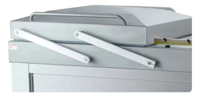 Emballage sous vide industriel à double chambre de 850 mm pour la viande, les fruits de mer, les usines de transformation alimentaire, haute vitesse, sur mesure