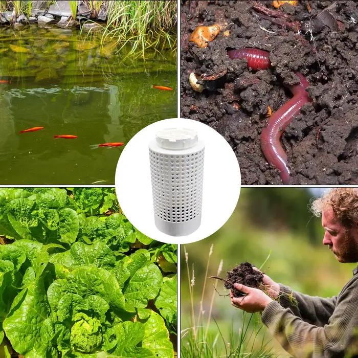 Composteur souterrain pour l'élevage de vers de terre, bac à compost enterré avec filtre de drainage pour jardinières surélevées et cours