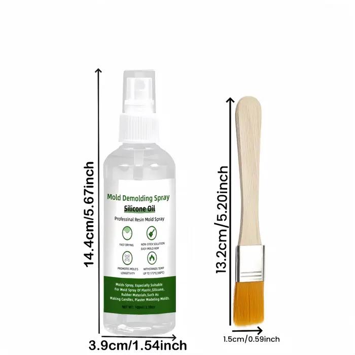 Spray de démoulage, facile à démouler - Séchage en 5 secondes, réutilisable, adapté au caoutchouc, au béton, aux moules à bougies, prolonge la durée de vie des moules