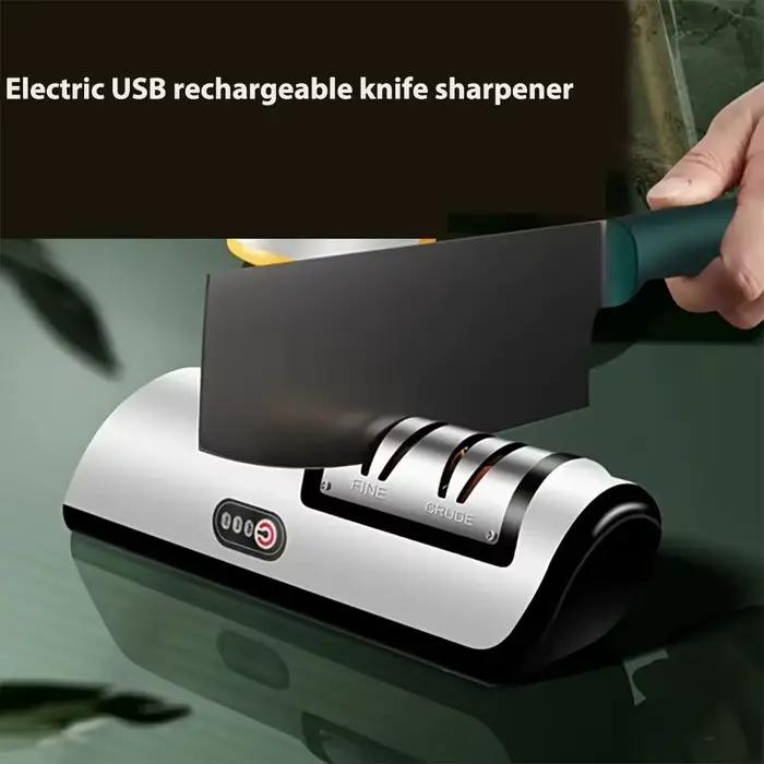 Aiguiseur de couteaux électrique rechargeable par USB