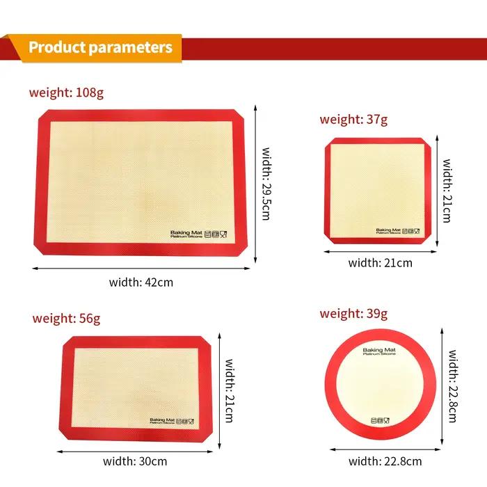 Tapis de cuisson en Silicone pour la cuisine, 1 pièce, tapis de four à pétrir roulant, planche antiadhésive résistante à la chaleur pour la cuisson