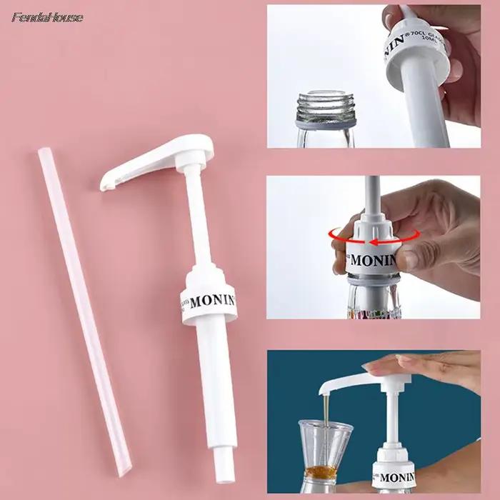 Distributeur de Sistresset de Café, 1 Litres, Pompe de Liquide Noire, Bouteille de Jus de 10ml