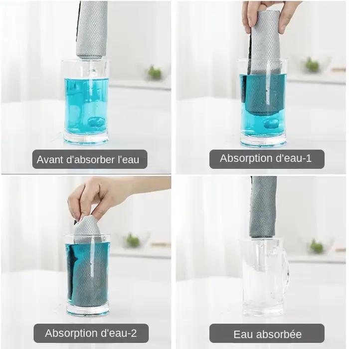 Kit de 10 Chiffons de Nettoyage de Verre en Microfibre Non Pelucheux pour Fenêtres Voiture Cuisine Occasions Spéciales